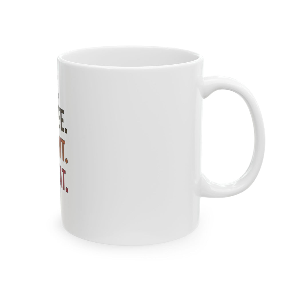 Code. Coffee. Commit. Repeat. Ceramic Programmer Mug (11oz/15oz)
