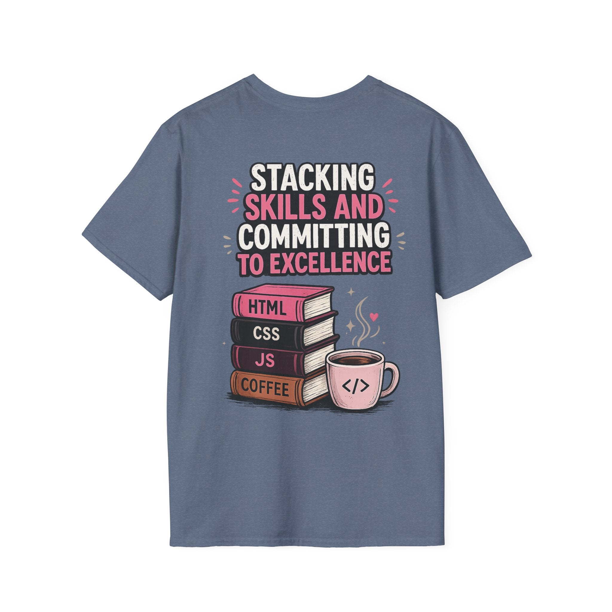 Stacking Stills and Committing to Excellence Unisex Softstyle T-Shirt
