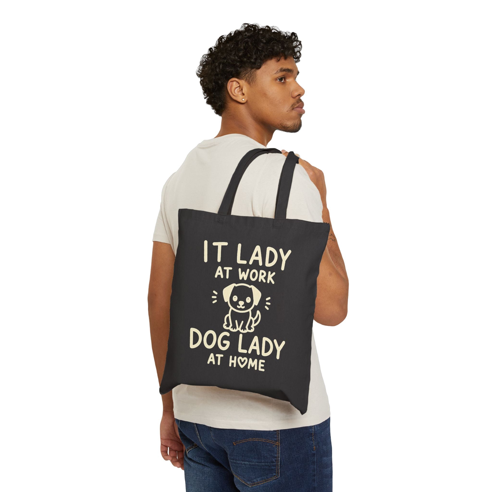 IT Lady at Work, Dog Lady at Home - Cute Dog Lover Tote