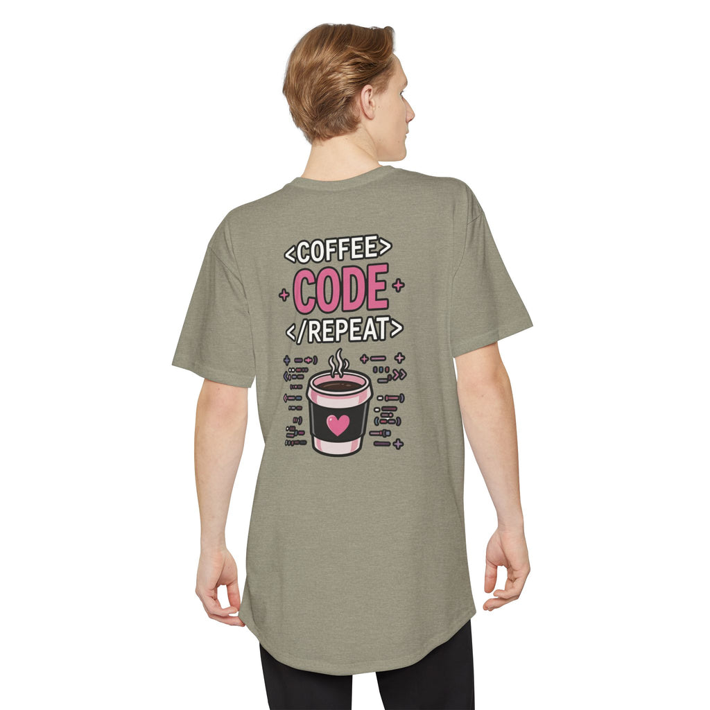 COFFEE CODE REPEAT Programmer Unisex Long T‑Shirt