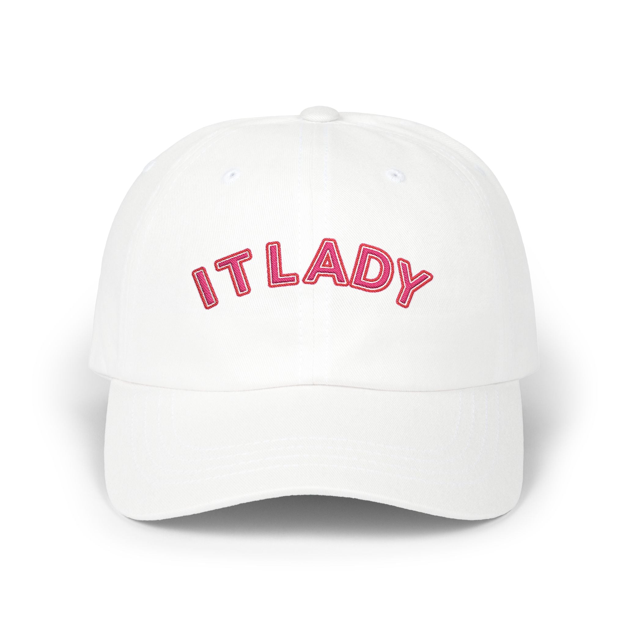 IT Lady Dad Cap Embroidered Curved-Brim Baseball Hat