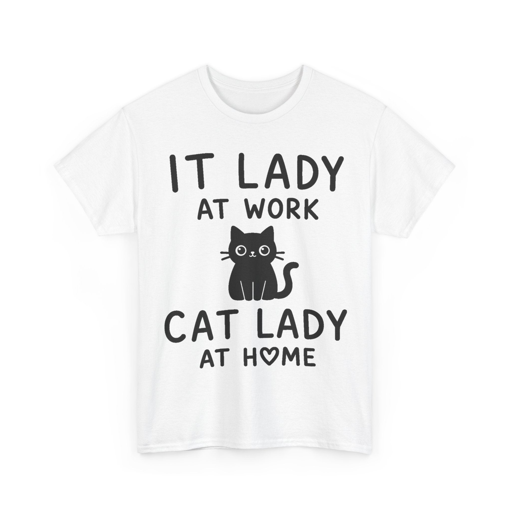 IT Lady at Work / Cat Lady at Home Softstyle T-Shirt