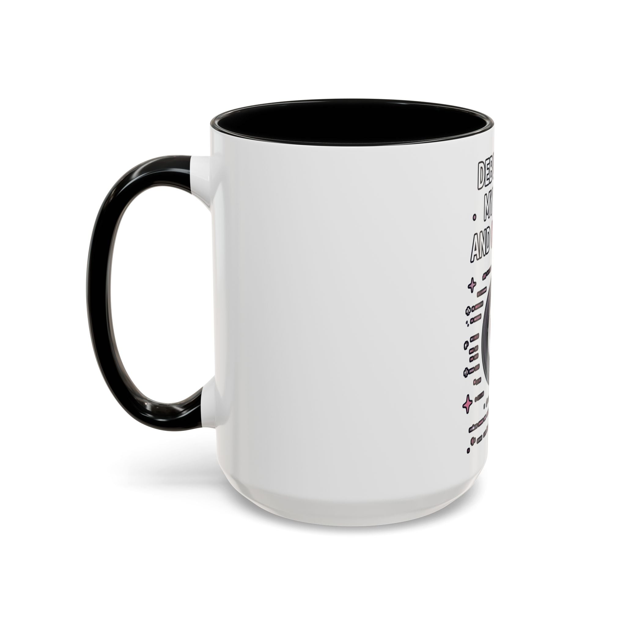Debugging My Code and My Life Accent Coffee Mug - Coder Gifts, Funny Programming Mug (11/15oz)