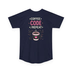 COFFEE CODE REPEAT Programmer Unisex Long T‑Shirt