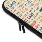 I.T. Lady Vintage Laptop Sleeve - Retro Rainbow Tech Accessory
