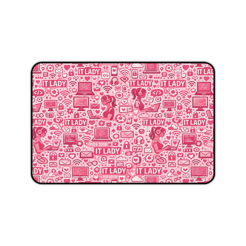 IT Lady Pink Pattern Desk Mat