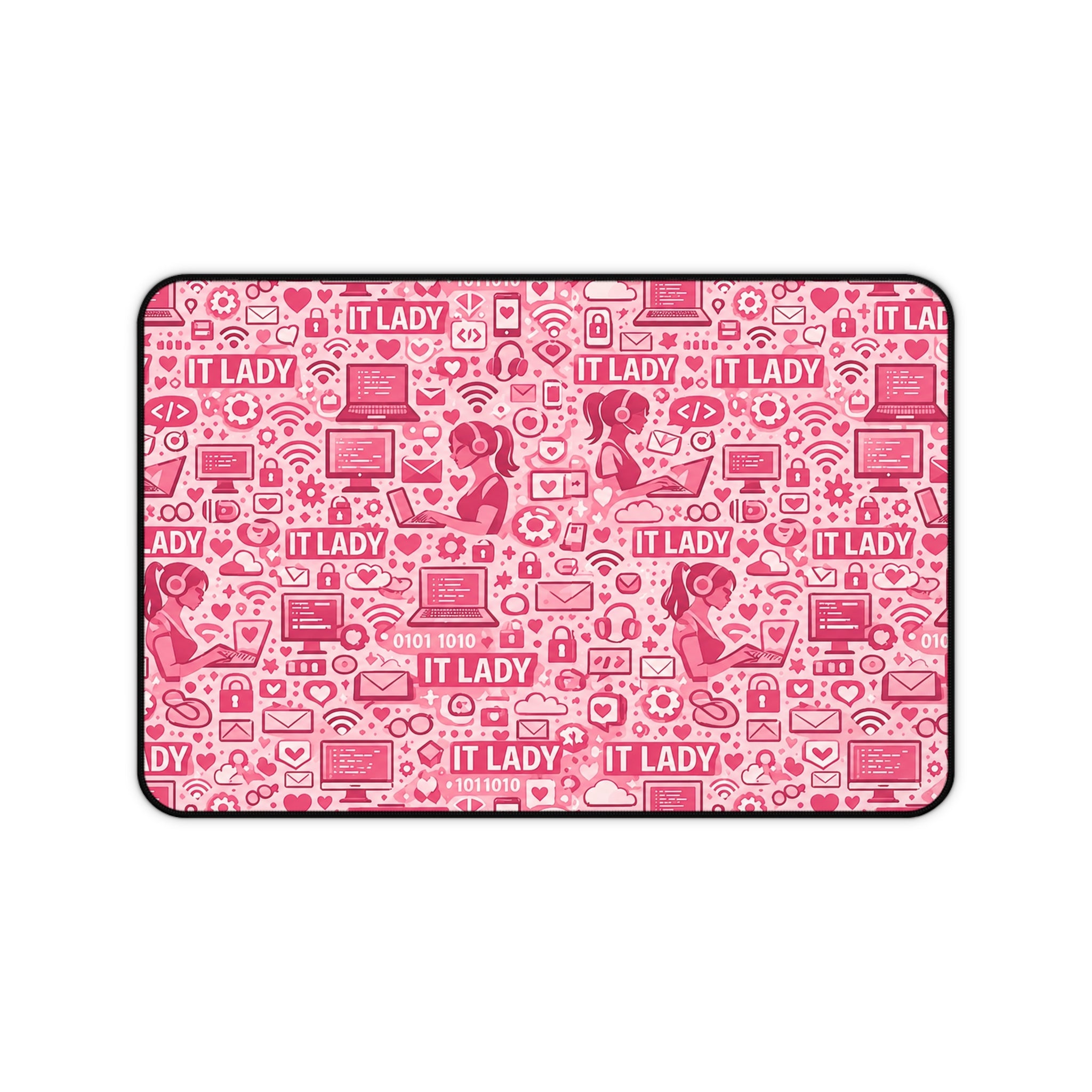 IT Lady Pink Pattern Desk Mat