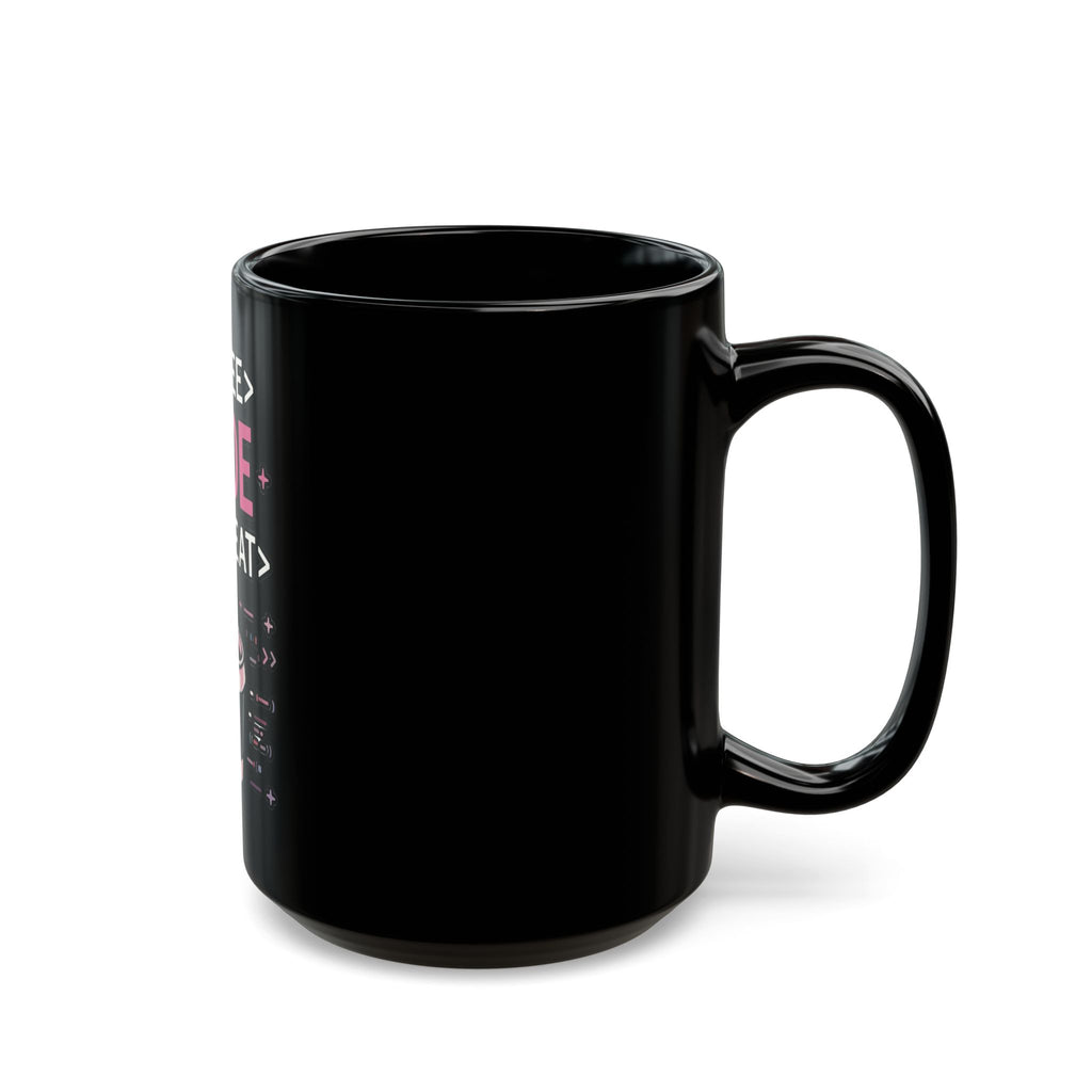 Coffee Code Repeat Black Mug - Programmer Coffee Cup (11oz/15oz)