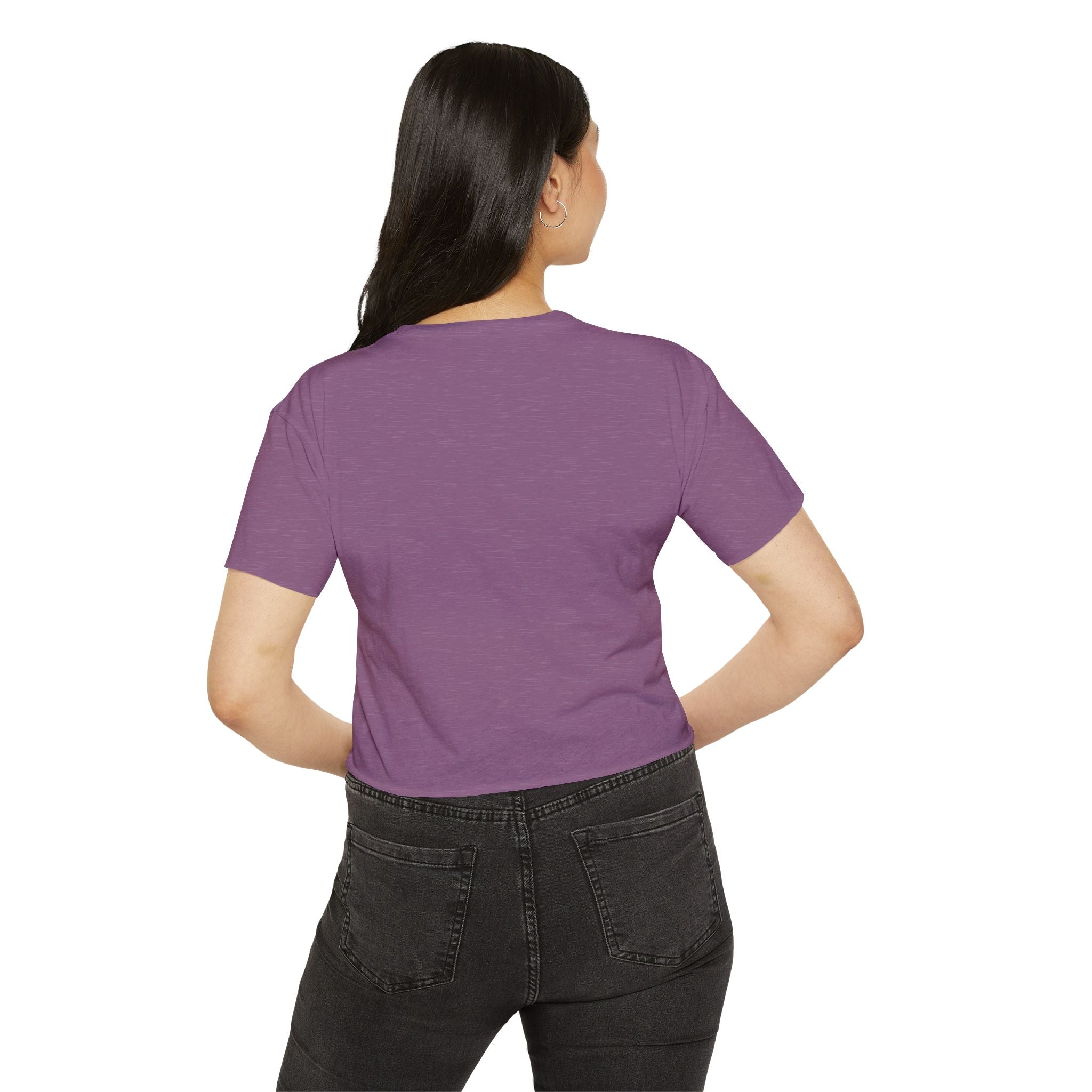 IT Lady with Laptop Crop Top T-Shirt