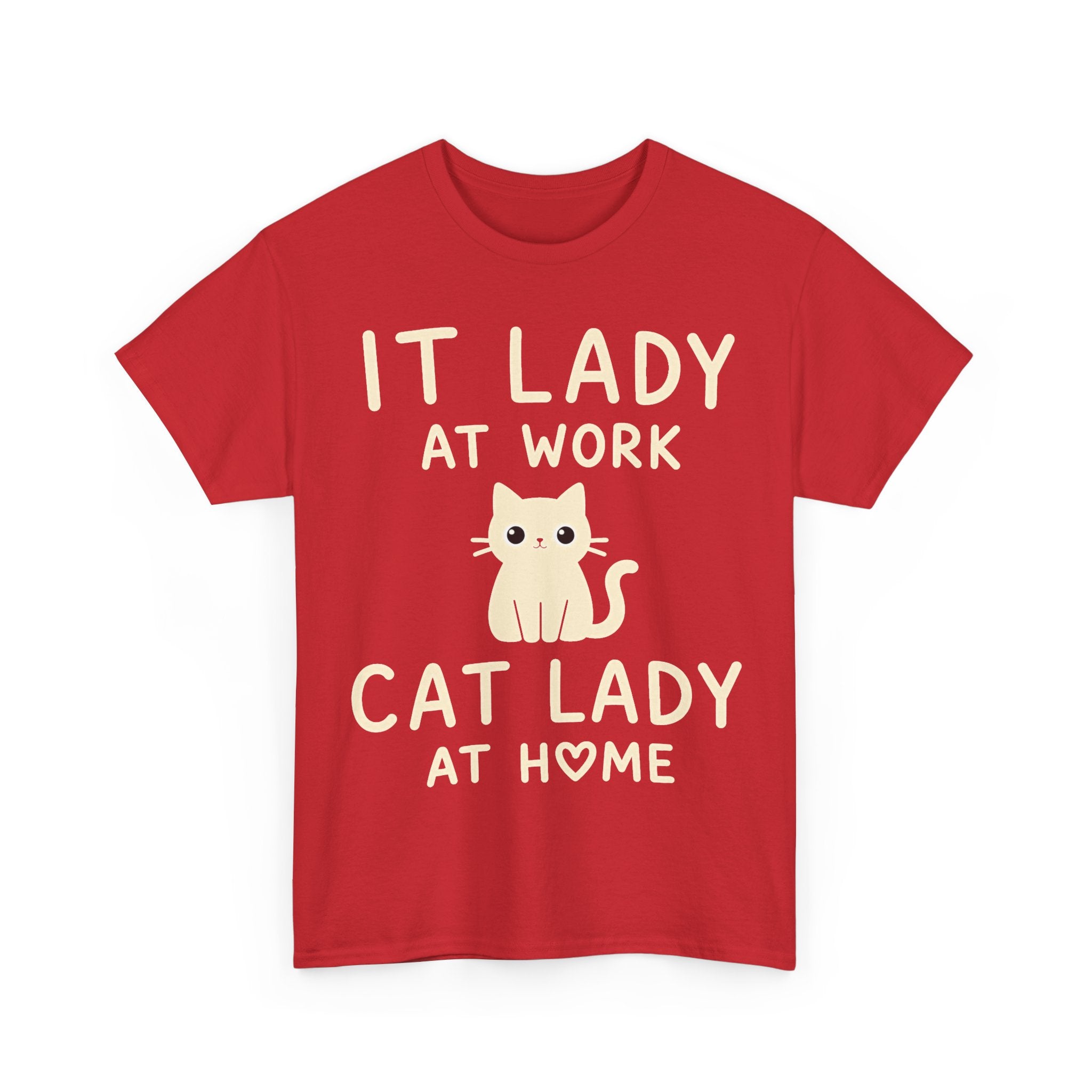 IT Lady at Work / Cat Lady at Home Softstyle T-Shirt