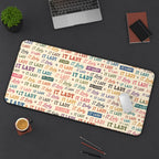IT Lady Pattern Desk Mat- Colorful Mouse Pad