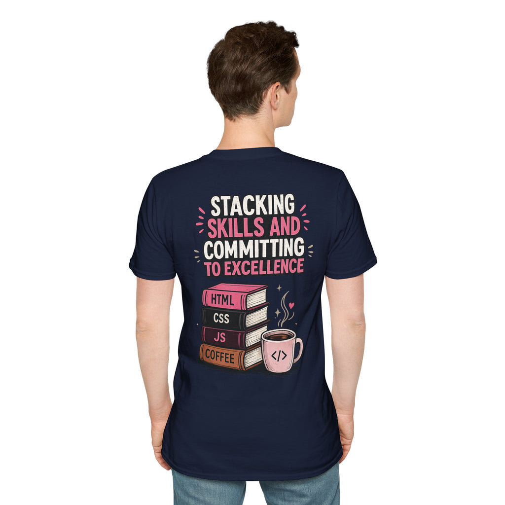 Stacking Stills and Committing to Excellence Unisex Softstyle T-Shirt
