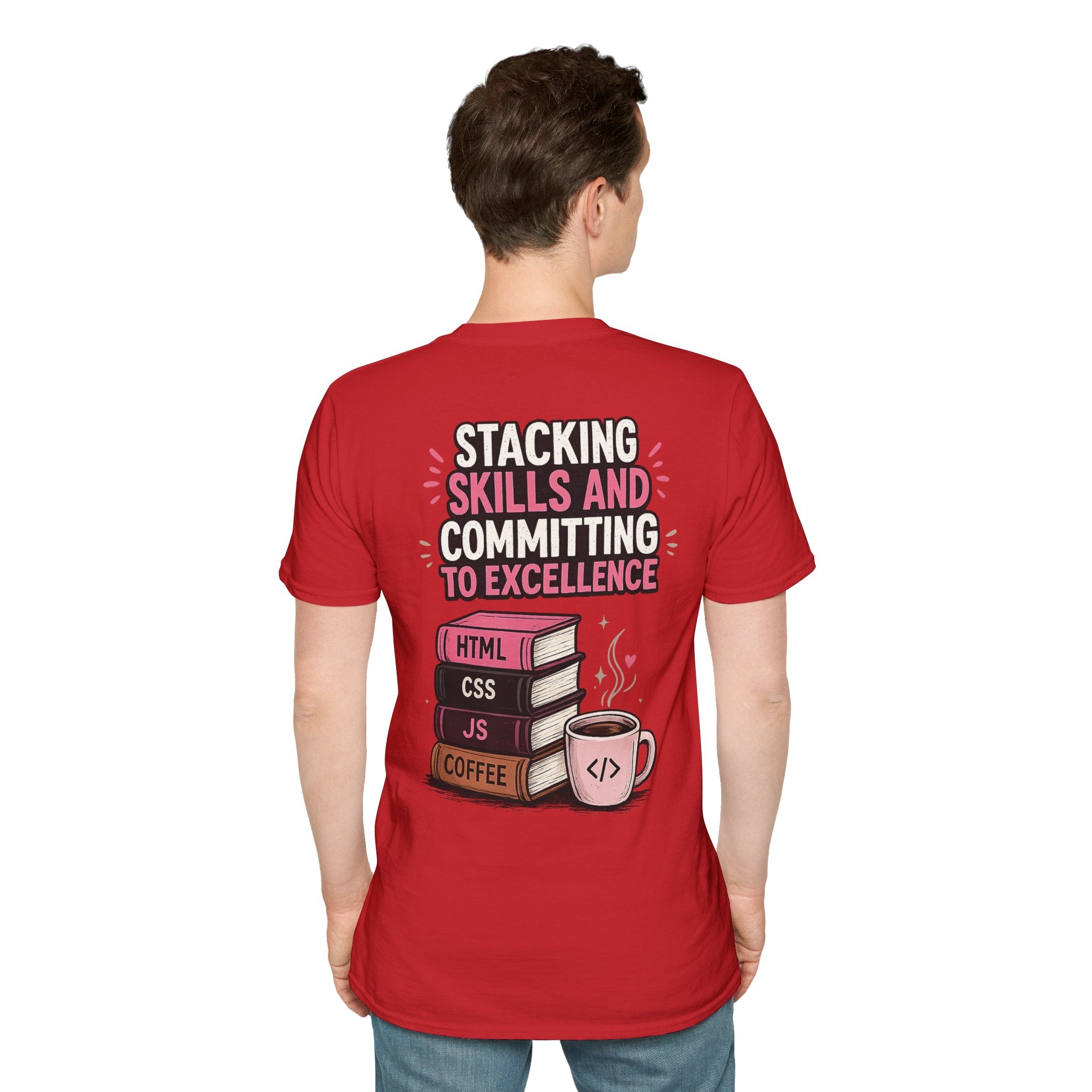 Stacking Stills and Committing to Excellence Unisex Softstyle T-Shirt