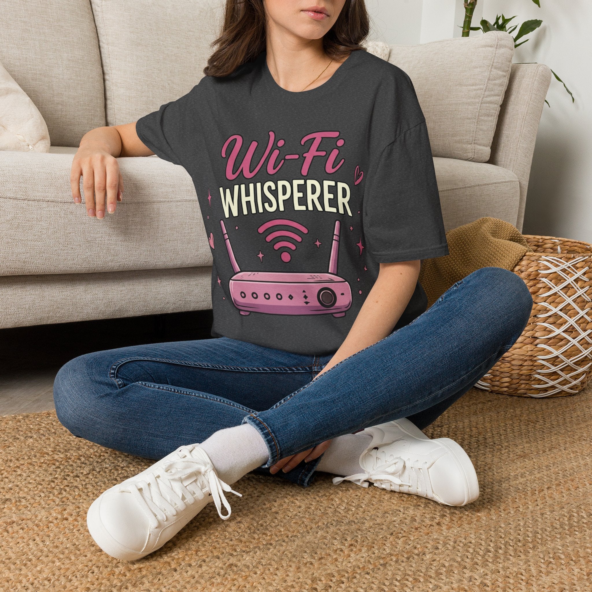 Wi‑Fi Whisperer Unisex Softstyle T-Shirt - Funny Tech Lover Graphic Tee